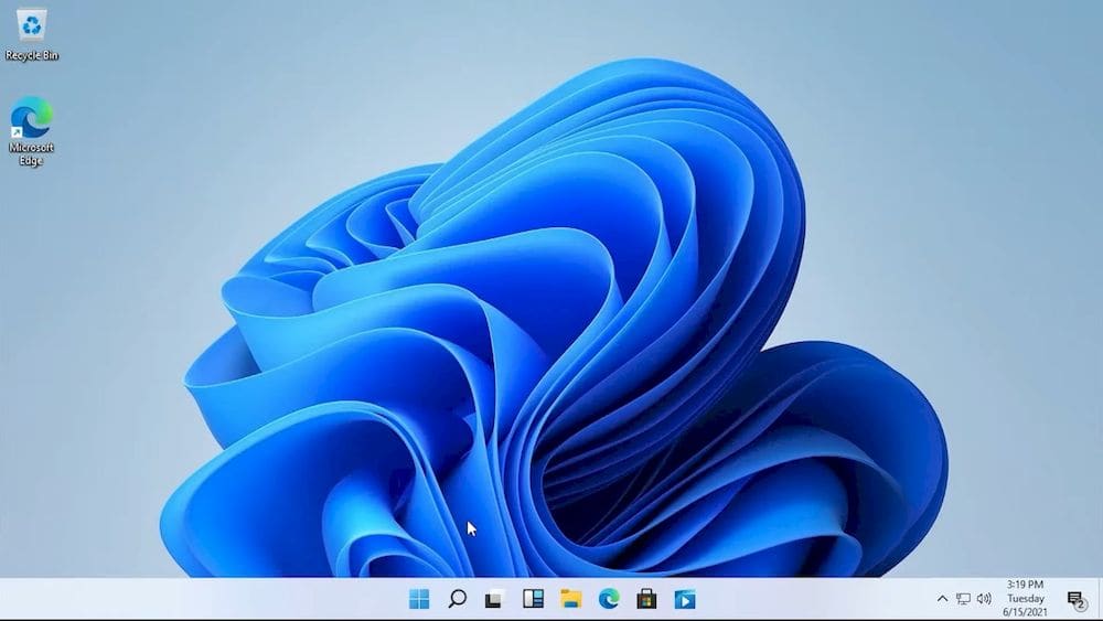 Windows 11電腦作業系統桌面默認壁紙深色