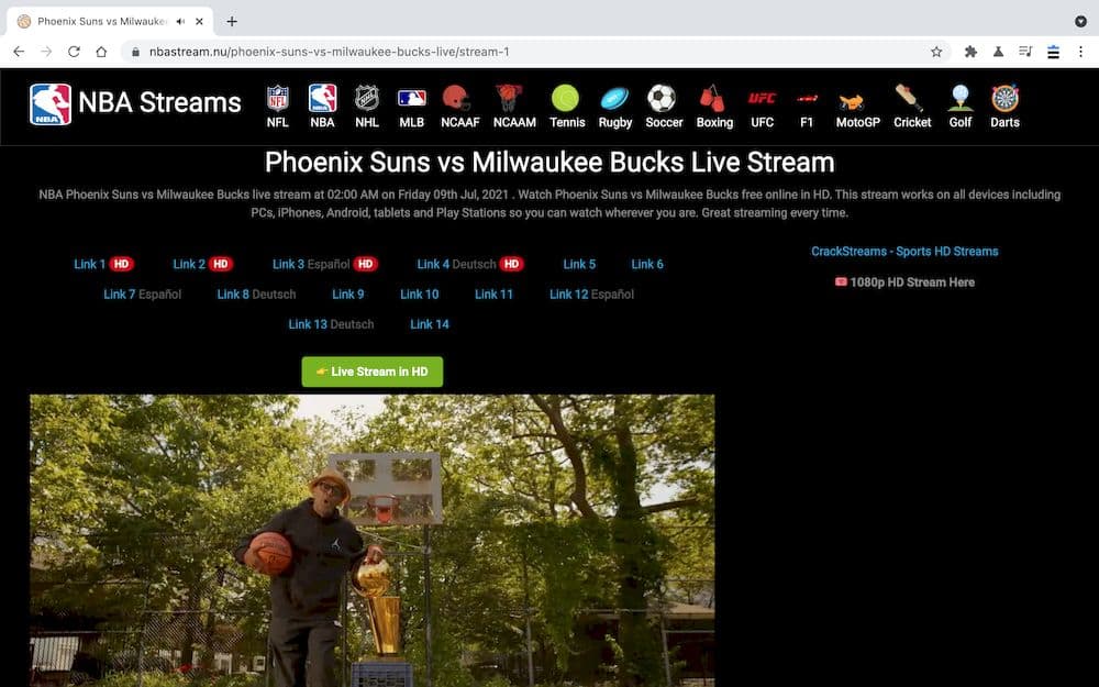 7個免費NBA直播線上看網站推薦 - nbastream.nu