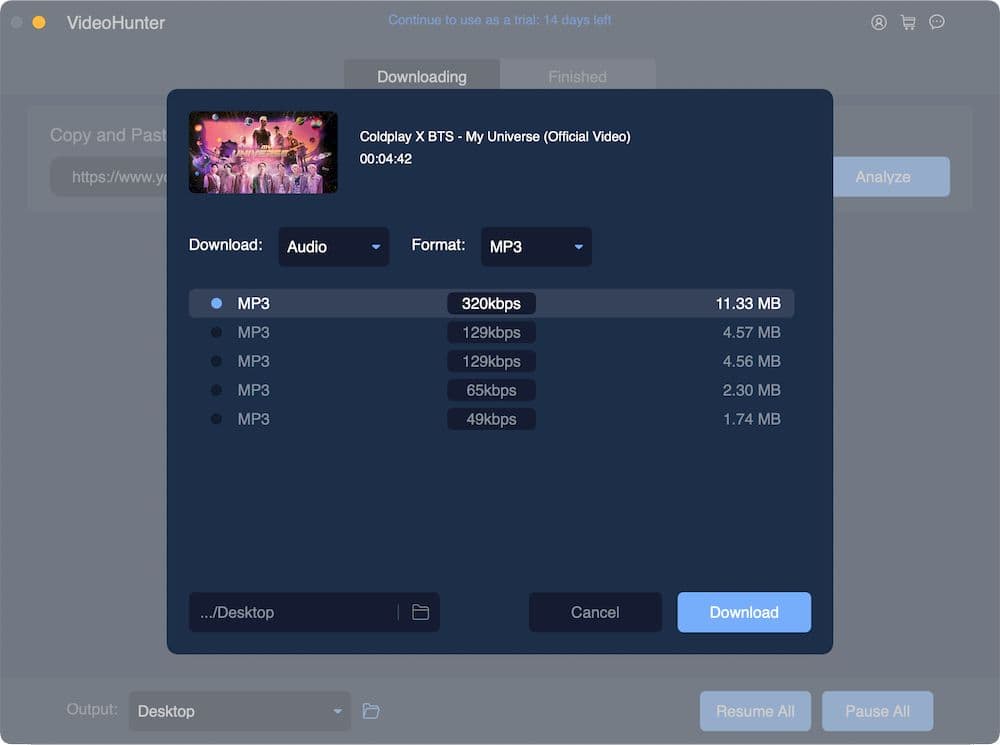 Videohunter- YouTube to MP3