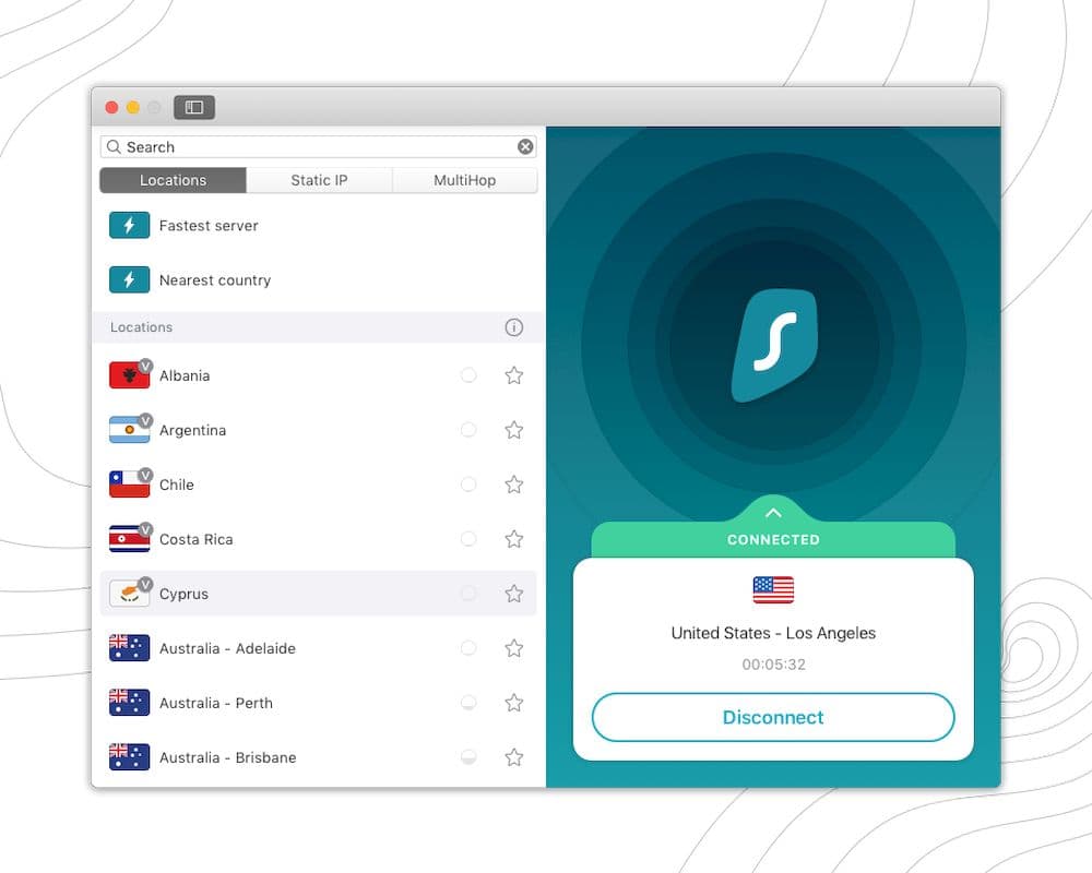 Surfshark VPN 評價 - 全球伺服器