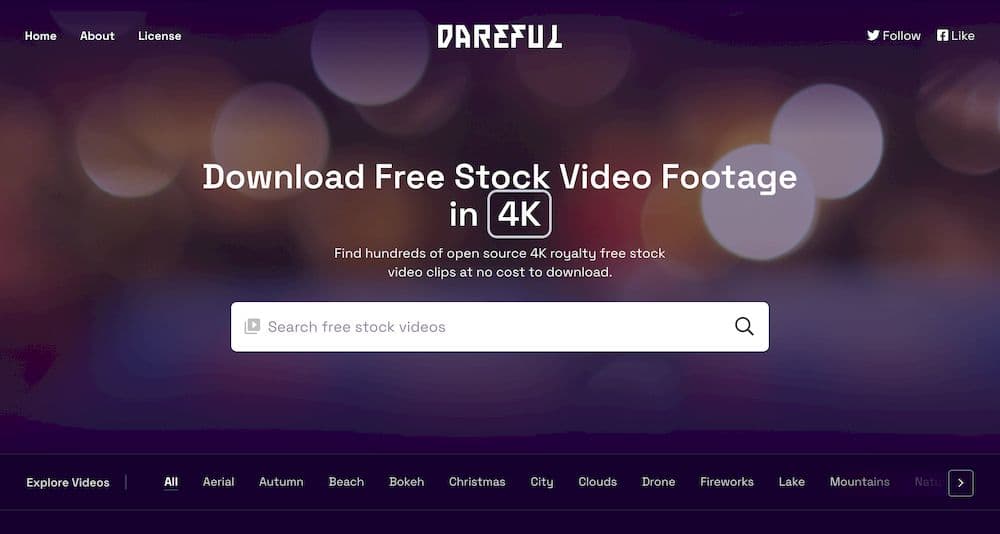 線上免費影片素材下載網站推薦 - Dareful