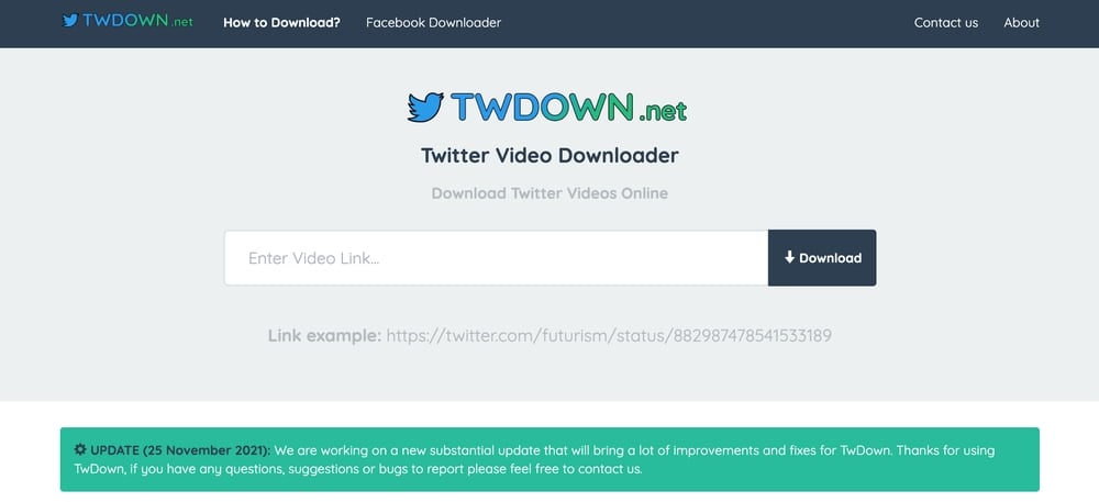 免費 Twitter 下載線上工具推薦 - Twdown
