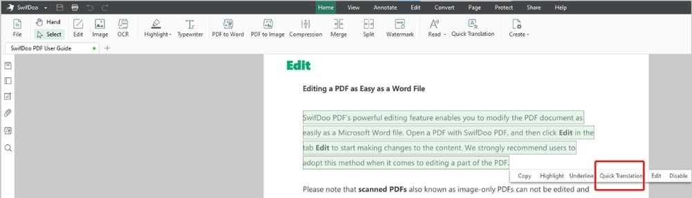SwifDoo PDF 評價 - pdf 翻譯