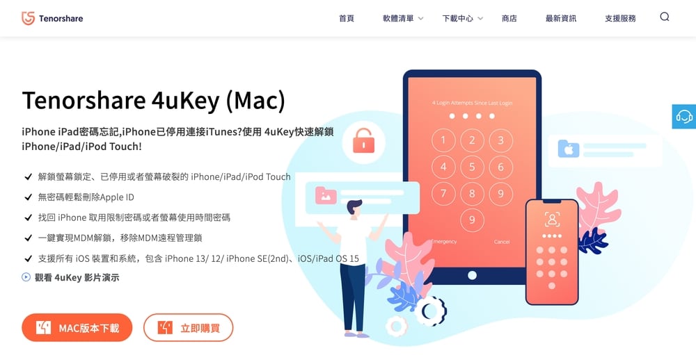 Tenorshare 4uKey 官方網站